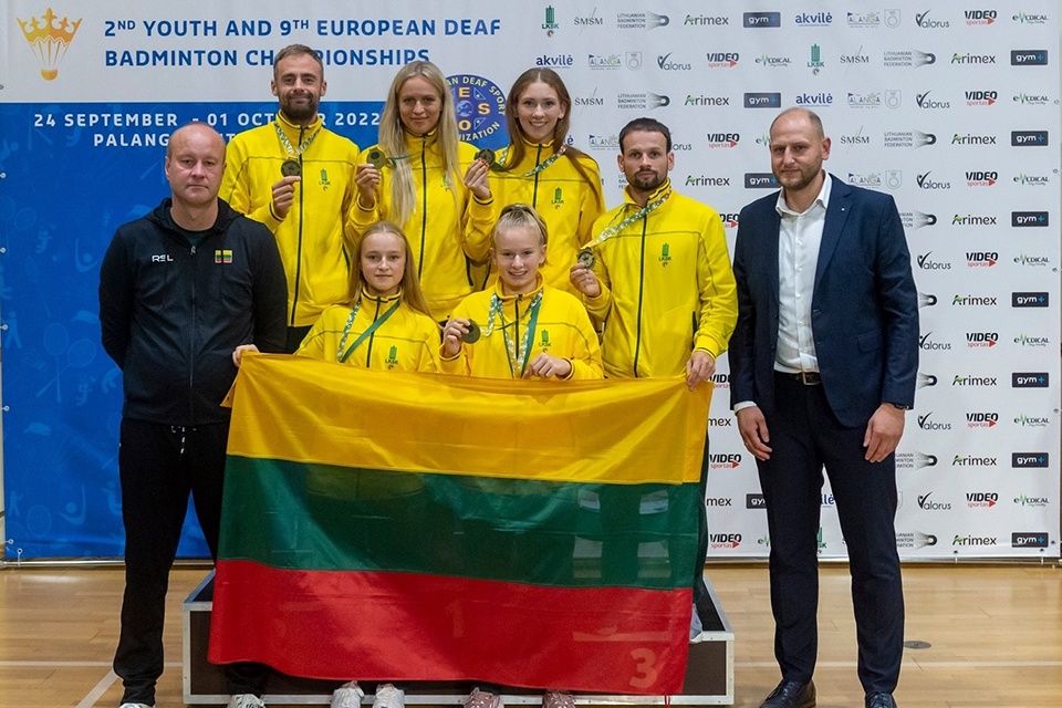 Lietuvos kurtieji badmintonininkai – Europos čempionai
