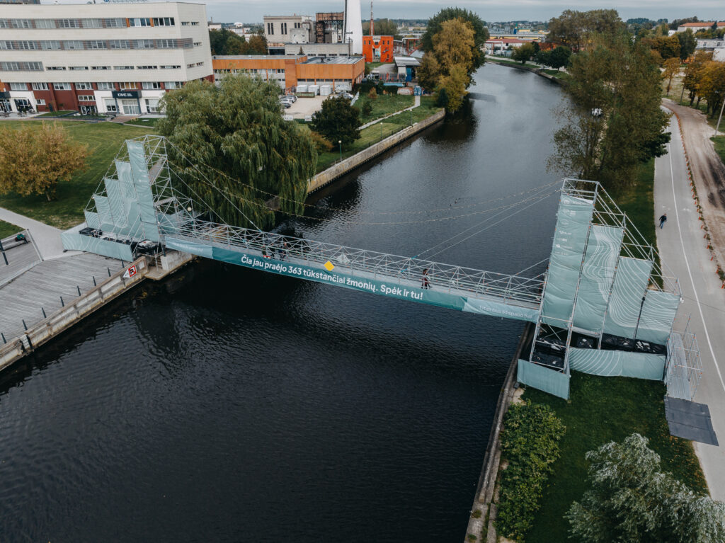 Laikinasis tiltas per Dangę