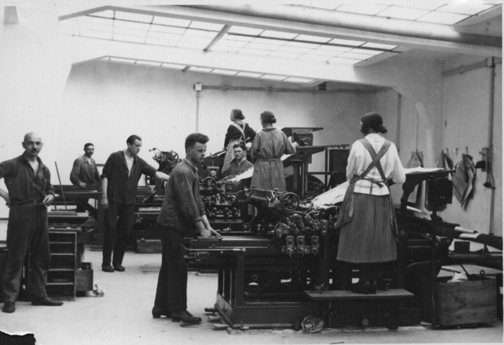 „Ryto“ spaustuvės gamybos skyrius