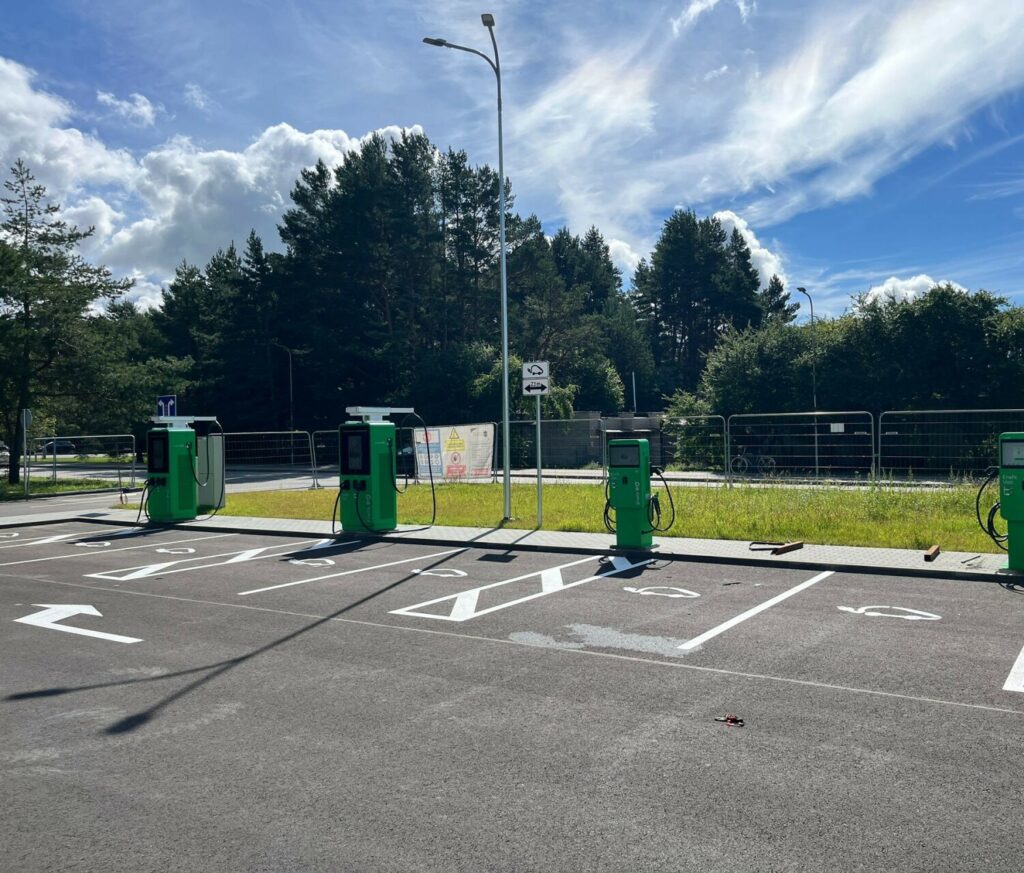 el. įkrovimo stotelės