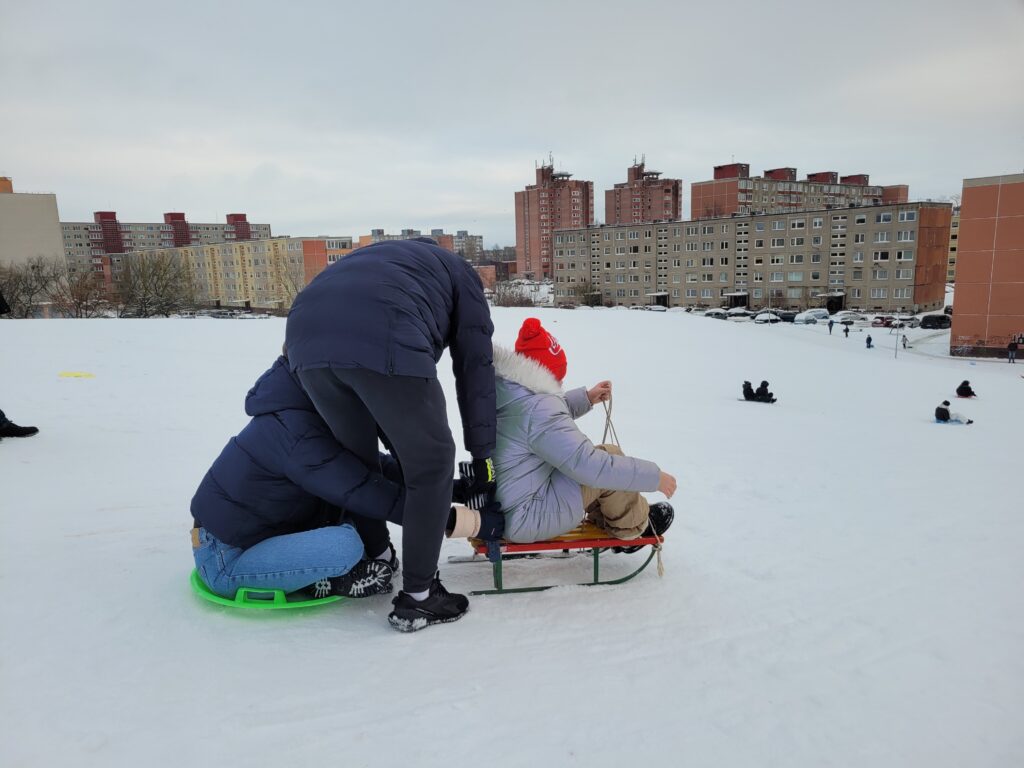Žiema ant Simonaitytės kalno