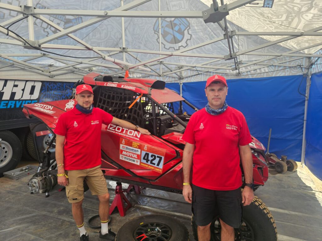 Mindaugas Sidabras ir Ernestas Česokas, Izoton sport nuotr.