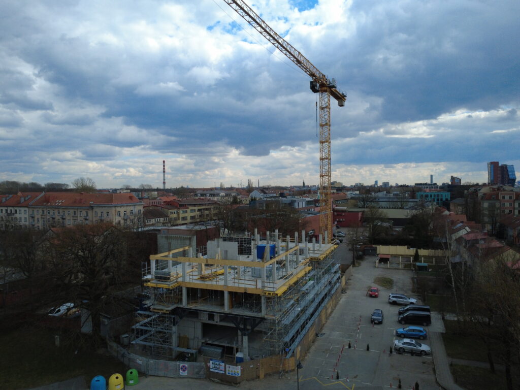 Pievų Tako statybos