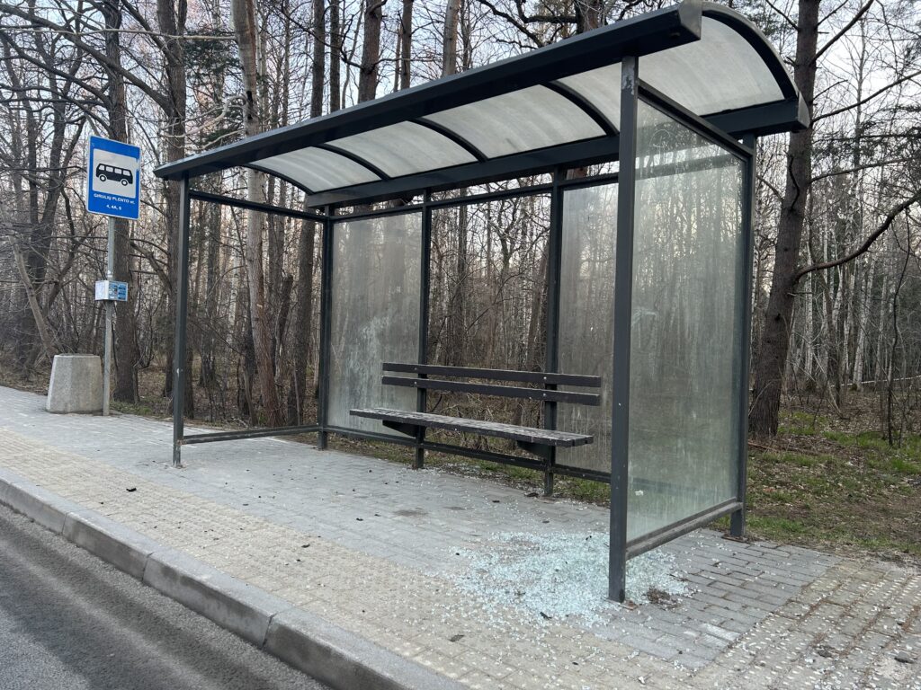 Girulių stotelė P. Lideikio gatvėje, R. Gečiūnaitės nuotr.