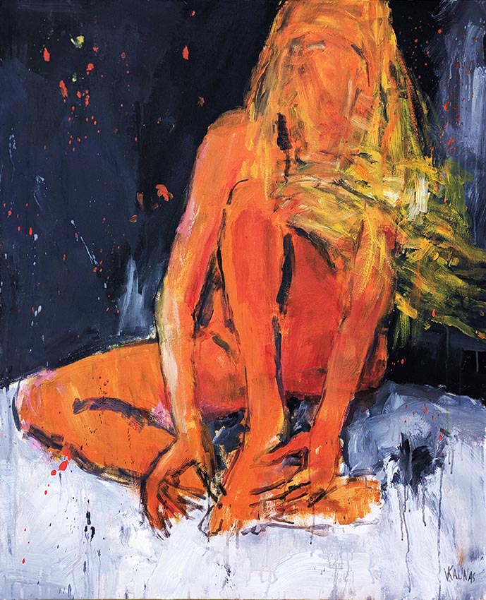 Vytautas Kaunas. Atsirišo… 100 x 90 cm, akrilas, drobė, 2025 m.