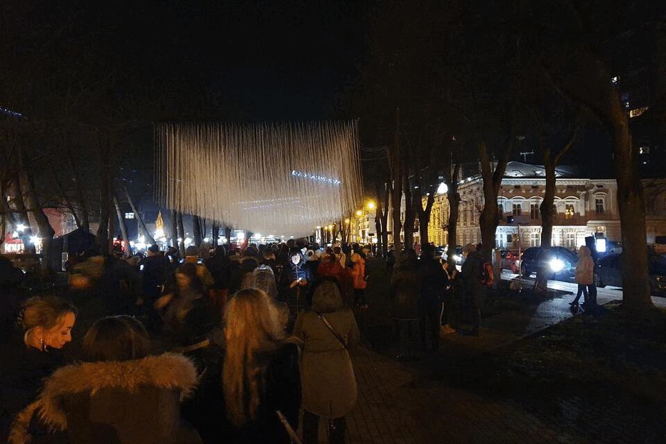 Klaipėdos šviesų festivalis – su palaikymu Ukrainai