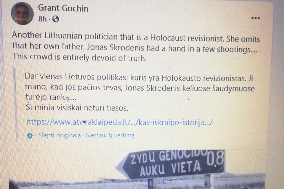 „Tiesos“ ieškotojai dėl  holokausto tariamo neigimo kreipsis į teismą
