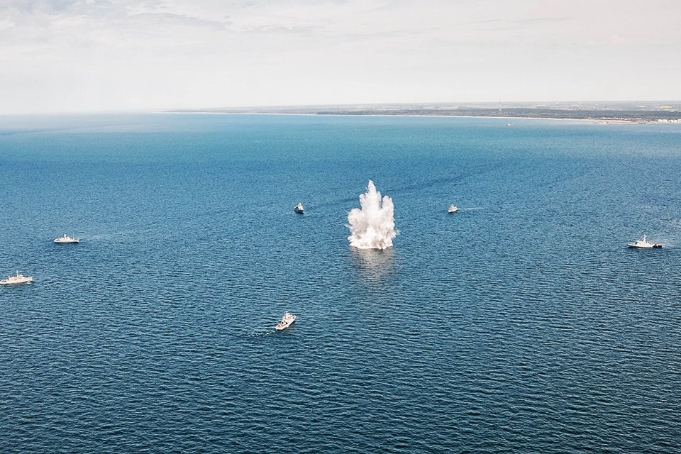 Baltijos jūroje liko mažiau senų sprogmenų