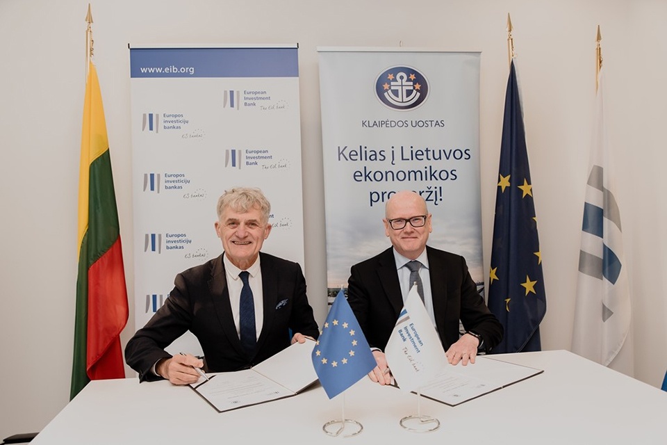 Europos investicijų bankas Klaipėdos uostui skyrė 65 mln. eurų