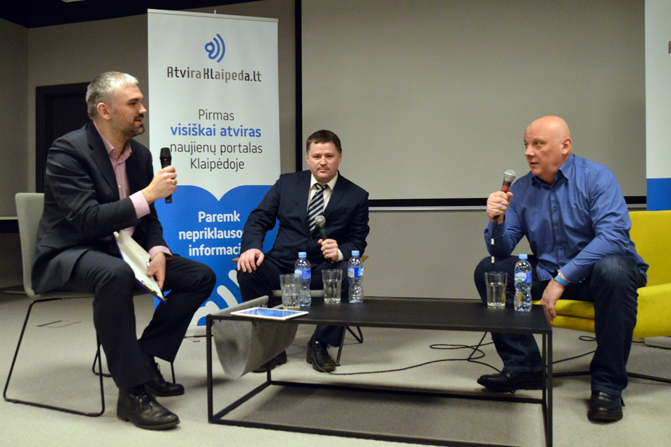 „Atviros Klaipėdos“ debatai: Viačeslav Titov ir Artūras Žalys
